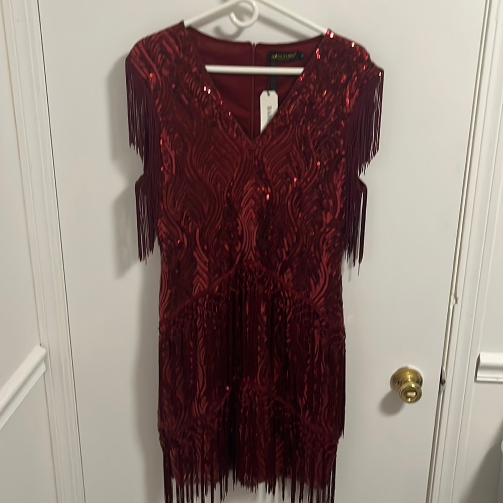 Red sequin and fringe!